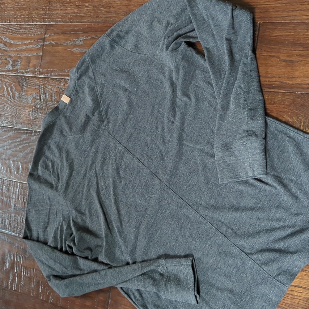 LLUNYA I Gray Grey Relaxed Good in Bed Crew Neck Long Sleeve Lounge Shirt, M - Picture 3 of 16